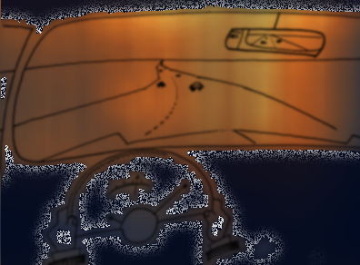 POV: driving a car through a rainy spectrogram of the song.